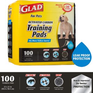 GLAD Pets Black Charcoal Puppy Pads