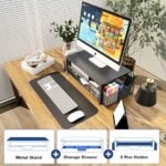 Computer Monitor Stand with Drawer