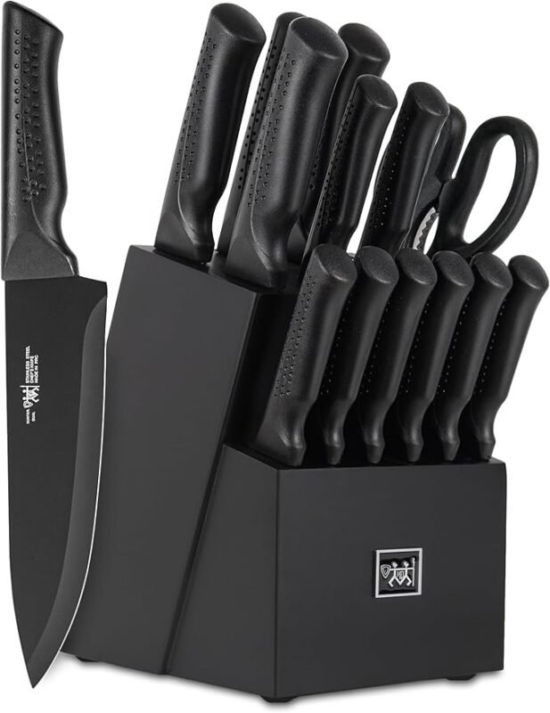 Kitchen Knife Set with Block