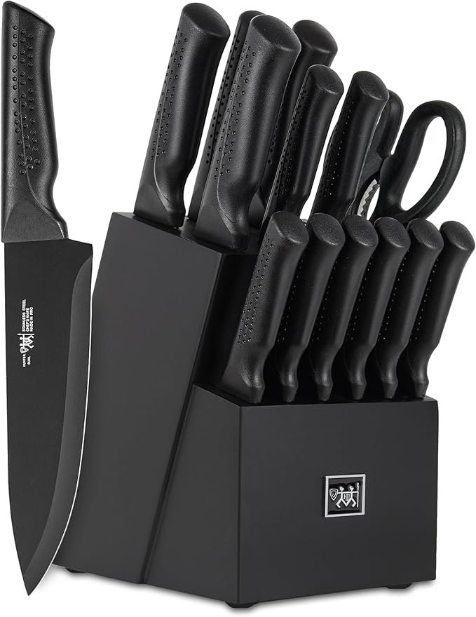 Kitchen Knife Set with Block
