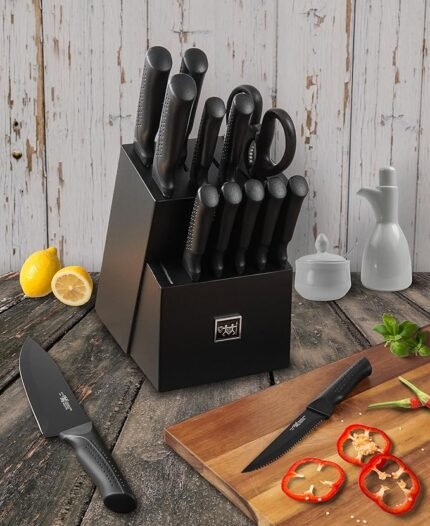 Kitchen Knife Set with Block