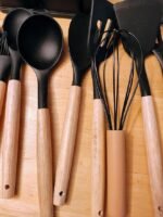 Kitchen Utensil Set with Knife Block